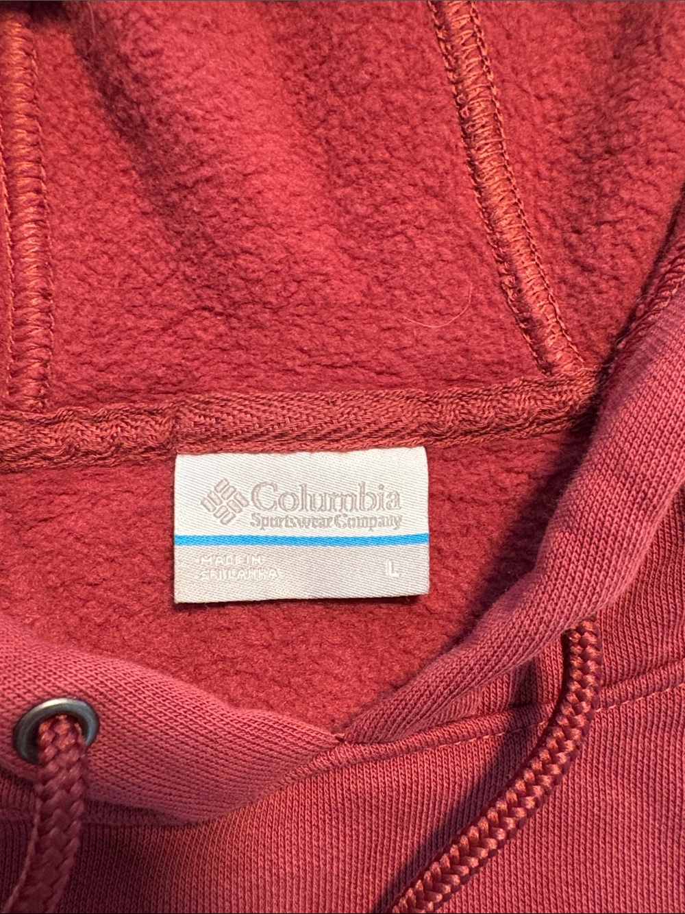 Columbia Women's Brick Red Pullover Hoodie Sweatshirt - Picture 2 of 3